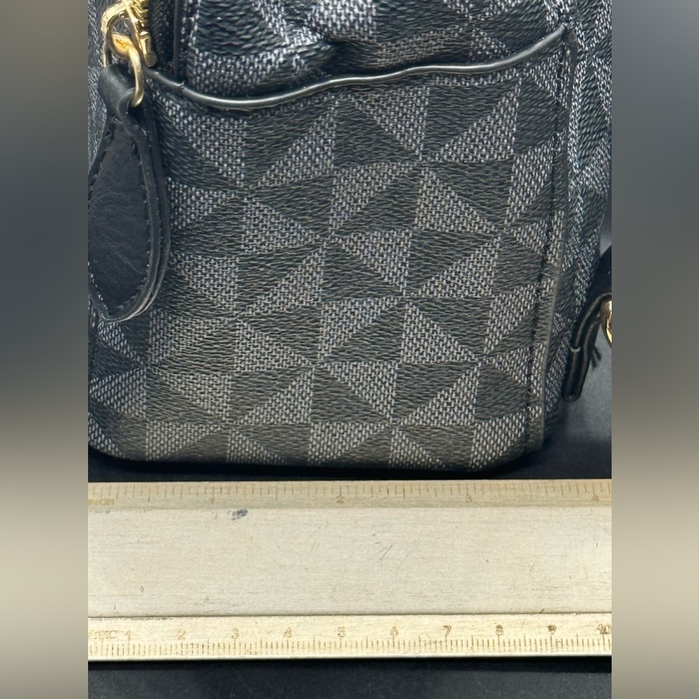 Classic Triangle Checkered Mini Backpack - Picture 8 of 12